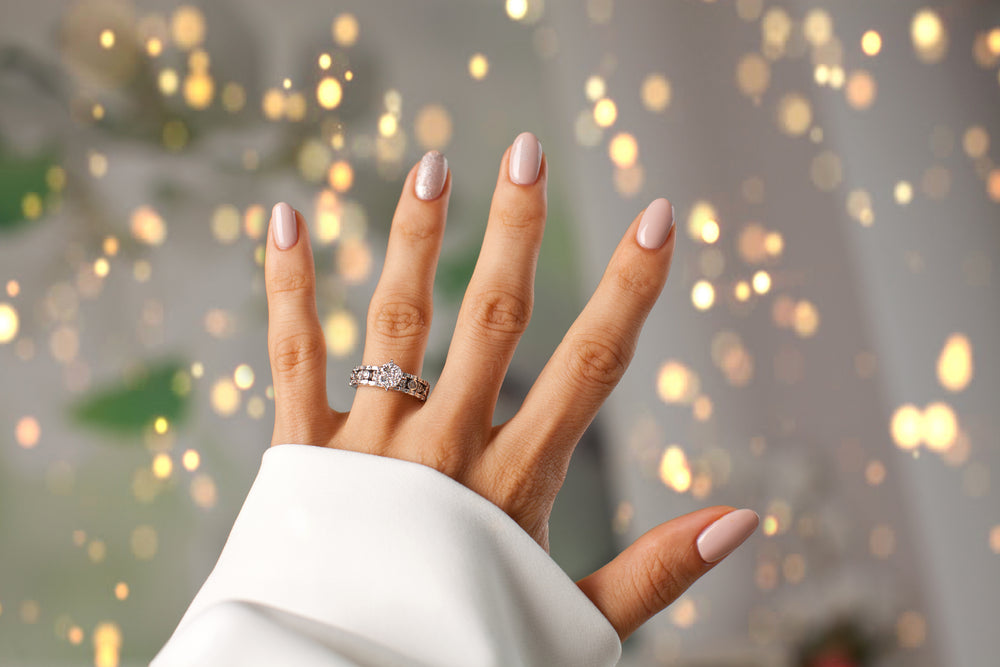 1. "The Perfect Engagement Nail Color: A Guide to Finding the Best Shade for Your Ring Selfie" - wide 3