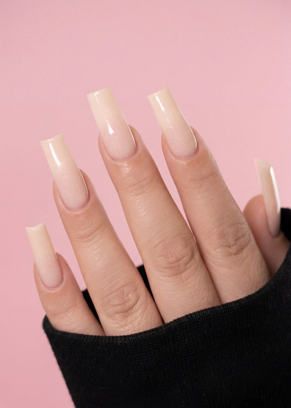 Promise Ring soft shimmer acrylic cover powder - hand swatch - V Beauty Pure